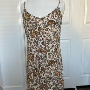 Quiksilver Park Life Slip Dress with Paisley Design